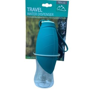 Travel Leaf portable Dog Water Bottle 16 oz. Dispenser For Walking Hiking